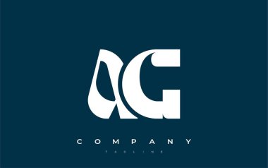 AG Soyut Geometrik Logo Tasarımı. Basit tipografi elementleriyle modern ve zarif logo tasarımı, markalaşma mükemmelliği.