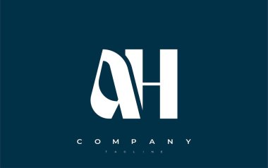 Uh Soyut Geometrik Logo Tasarımı. Basit tipografi elementleriyle modern ve zarif logo tasarımı, markalaşma mükemmelliği.