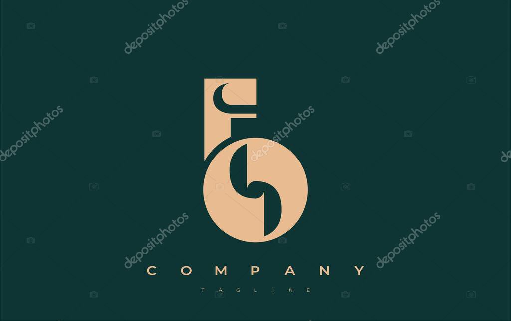 FO Abstract Geometric Logo Design. Modern and elegant logo design with simplistic typography elements, showcasing branding excellence.