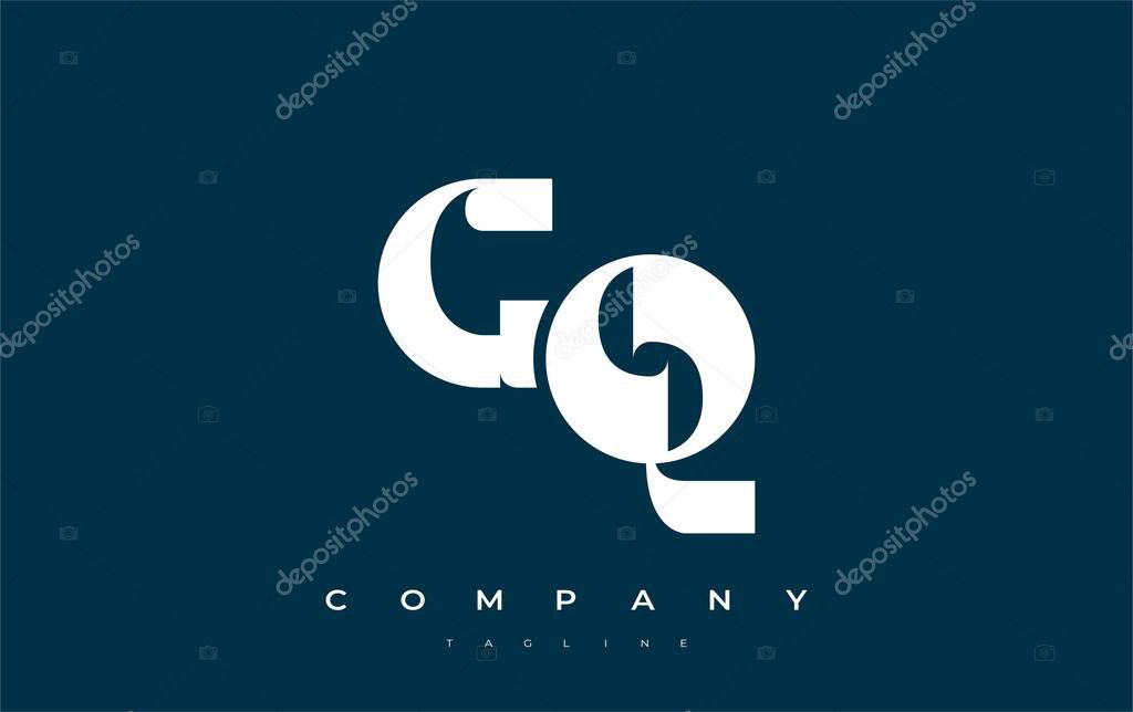 GQ Abstract Geometric Logo Design. Modern and elegant logo design with simplistic typography elements, showcasing branding excellence.
