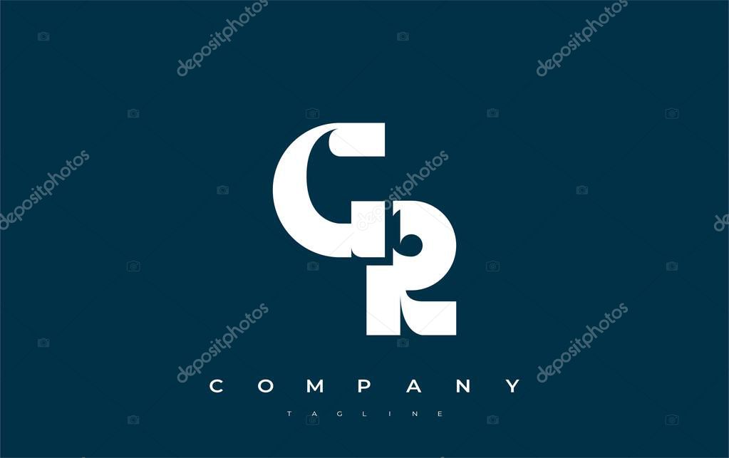 GR Abstract Geometric Logo Design. Modern and elegant logo design with simplistic typography elements, showcasing branding excellence.