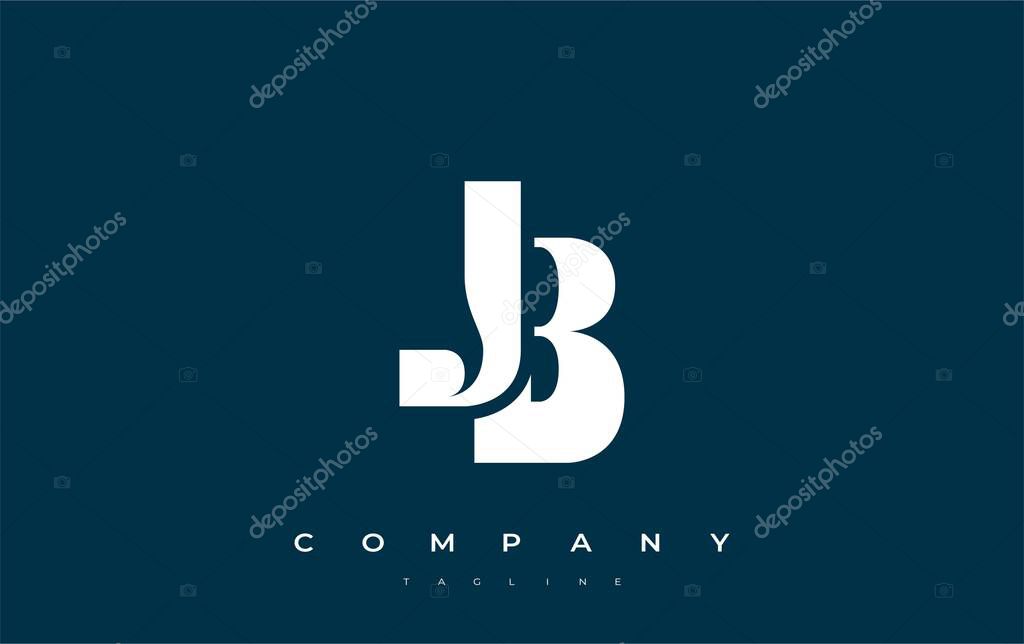 JB Abstract Geometric Logo Design. Modern and elegant logo design with simplistic typography elements, showcasing branding excellence.