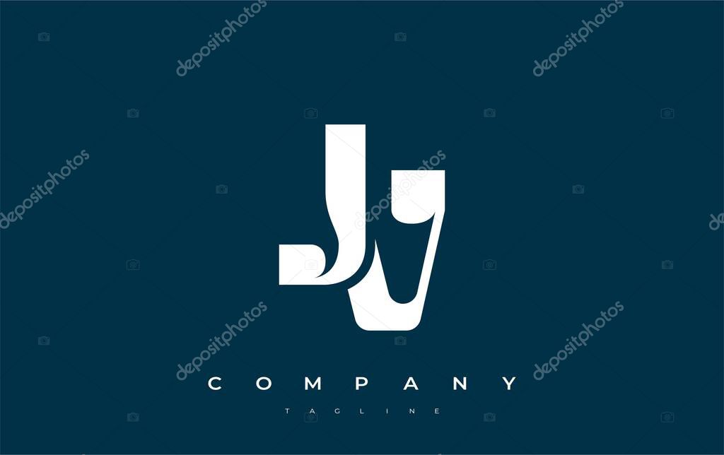 JV Abstract Geometric Logo Design. Modern and elegant logo design with simplistic typography elements, showcasing branding excellence.