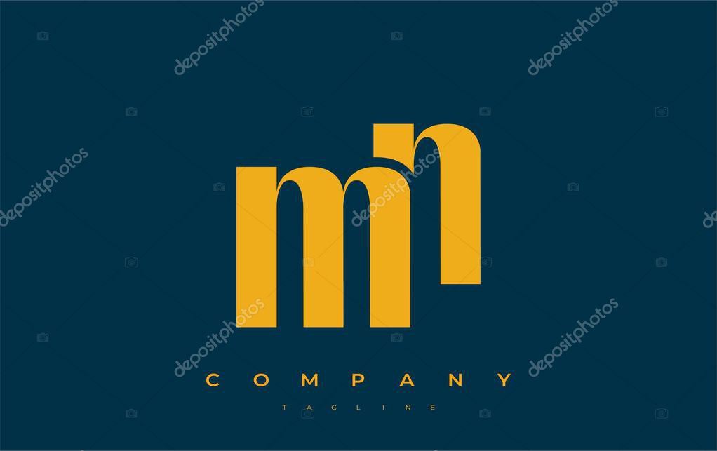MN Abstract Geometric Logo Design. Modern and elegant logo design with simplistic typography elements, showcasing branding excellence.