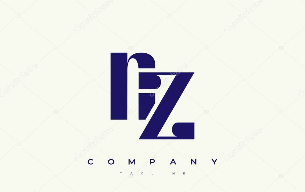 NZ Abstract Geometric Logo Design. Modern and elegant logo design with simplistic typography elements, showcasing branding excellence.