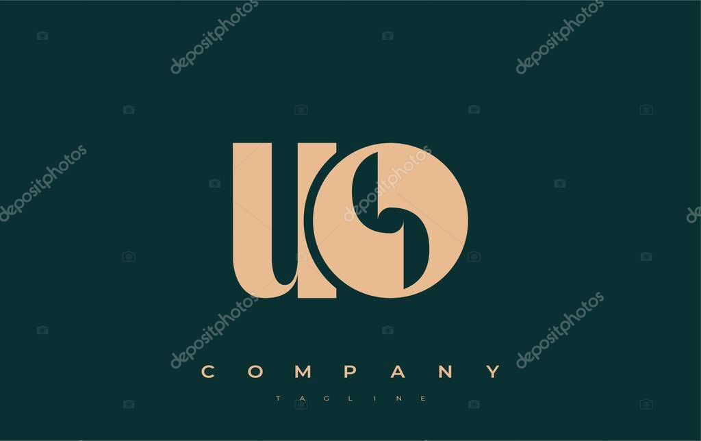 UO Abstract Geometric Logo Design. Modern and elegant logo design with simplistic typography elements, showcasing branding excellence.