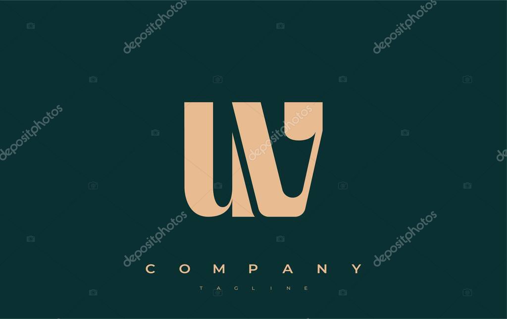 UV Abstract Geometric Logo Design. Modern and elegant logo design with simplistic typography elements, showcasing branding excellence.