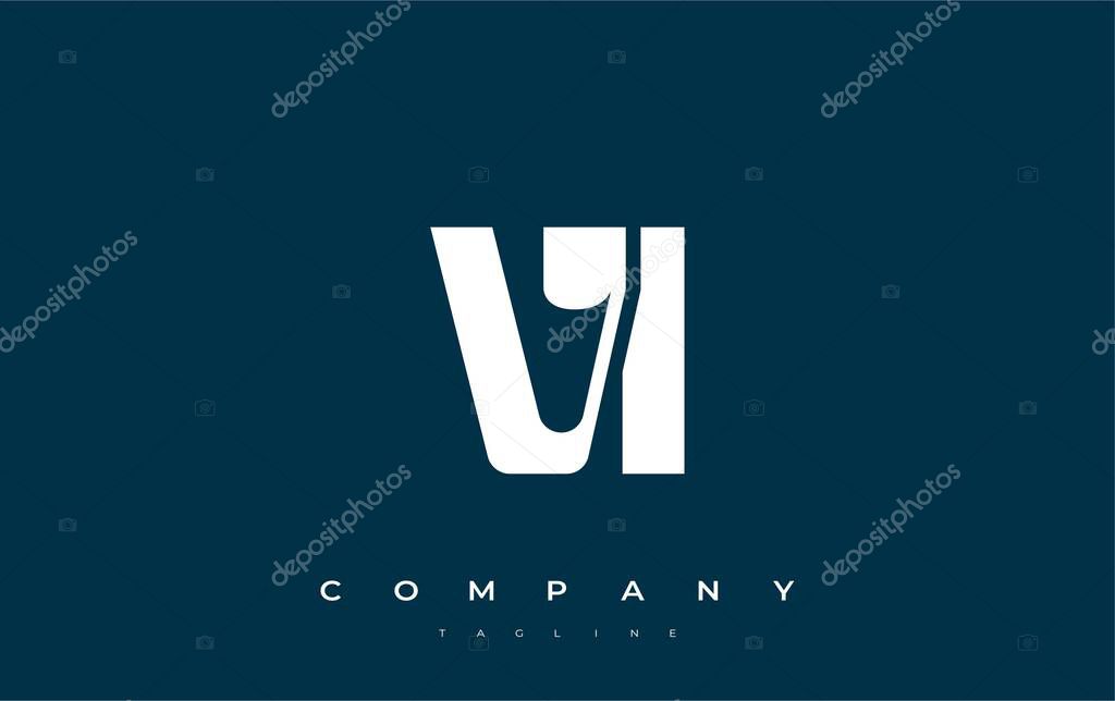 VI Abstract Geometric Logo Design. Modern and elegant logo design with simplistic typography elements, showcasing branding excellence.