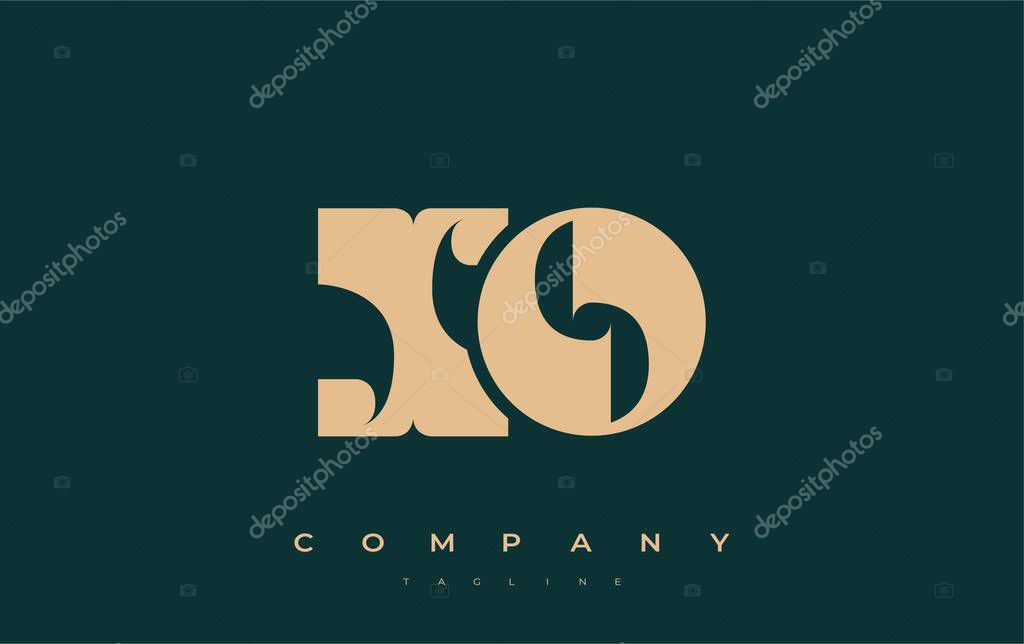 XO Abstract Geometric Logo Design. Modern and elegant logo design with simplistic typography elements, showcasing branding excellence.