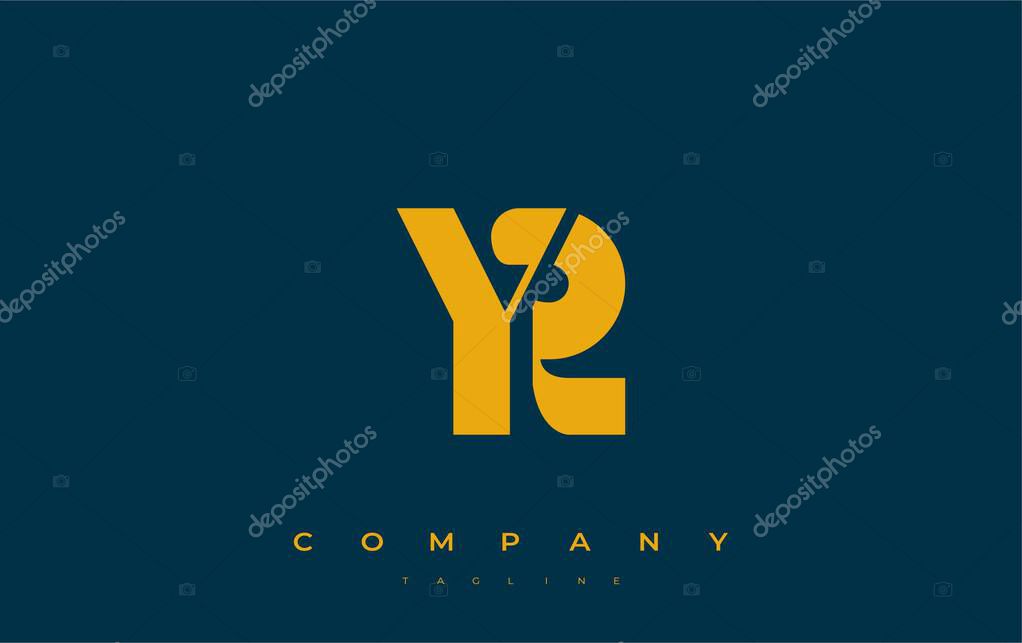 YR Abstract Geometric Logo Design. Modern and elegant logo design with simplistic typography elements, showcasing branding excellence.