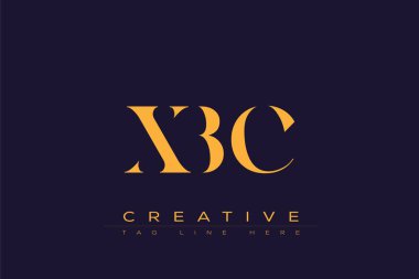 XBC soyut harf logosu tasarımı. Bu logo üç soyut harf tarafından tasarlanmıştır..
