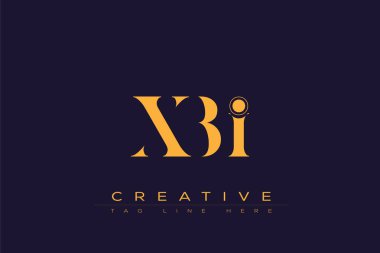 XBI soyut harf logosu tasarımı. Bu logo üç soyut harf tarafından tasarlanmıştır..