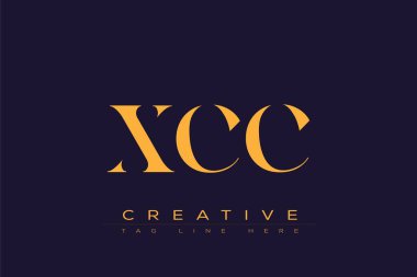 XCC soyut harf logosu tasarımı. Bu logo üç soyut harf tarafından tasarlanmıştır..