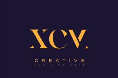 XCM soyut harf logosu tasarımı. Bu logo üç soyut harf tarafından tasarlanmıştır..