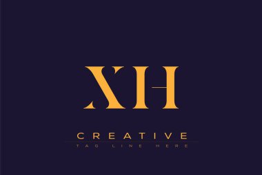 XIH soyut harf logosu tasarımı. Bu logo üç soyut harf tarafından tasarlanmıştır..