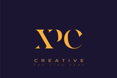 XPC soyut harf logosu tasarımı. Bu logo üç soyut harf tarafından tasarlanmıştır..