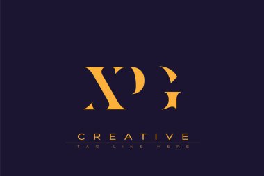 XPG soyut harf logosu tasarımı. Bu logo üç soyut harf tarafından tasarlanmıştır..