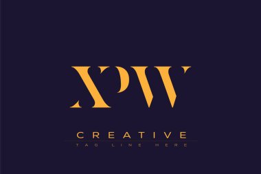 XPW soyut harf logosu tasarımı. Bu logo üç soyut harf tarafından tasarlanmıştır..