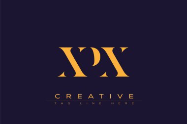 XPX soyut harf logosu tasarımı. Bu logo üç soyut harf tarafından tasarlanmıştır..