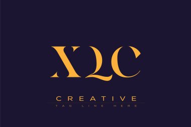 XQC soyut harf logosu tasarımı. Bu logo üç soyut harf tarafından tasarlanmıştır..