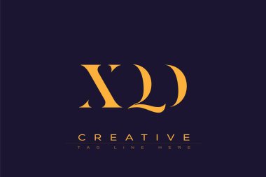 XQD soyut harf logosu tasarımı. Bu logo üç soyut harf tarafından tasarlanmıştır..