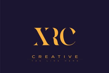 XRC soyut harf logosu tasarımı. Bu logo üç soyut harf tarafından tasarlanmıştır..