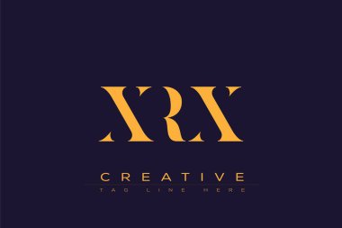 XRX soyut harf logosu tasarımı. Bu logo üç soyut harf tarafından tasarlanmıştır..