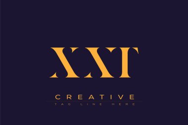 XXT soyut harf logosu tasarımı. Bu logo üç soyut harf tarafından tasarlanmıştır..