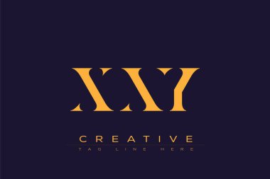 XXY soyut harf logosu tasarımı. Bu logo üç soyut harf tarafından tasarlanmıştır..