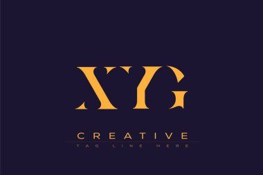XYG soyut harf logosu tasarımı. Bu logo üç soyut harf tarafından tasarlanmıştır..