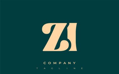 ZI Yaratıcı Soyut Tipografi Logosu Tasarımı. Cesur tipografi ve yaratıcı şekilleri birleştiren zarif logo, markalaşma ve kimlik çözümleri için ideal.