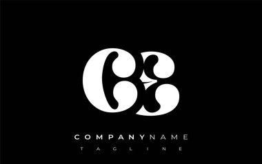 CE Yaratıcı Soyut Tipografi Logosu Tasarımı. Cesur tipografi ve yaratıcı şekilleri birleştiren zarif logo, markalaşma ve kimlik çözümleri için ideal.