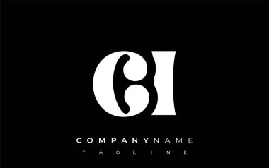 CI Yaratıcı Soyut Tipografi Logosu Tasarımı. Cesur tipografi ve yaratıcı şekilleri birleştiren zarif logo, markalaşma ve kimlik çözümleri için ideal.