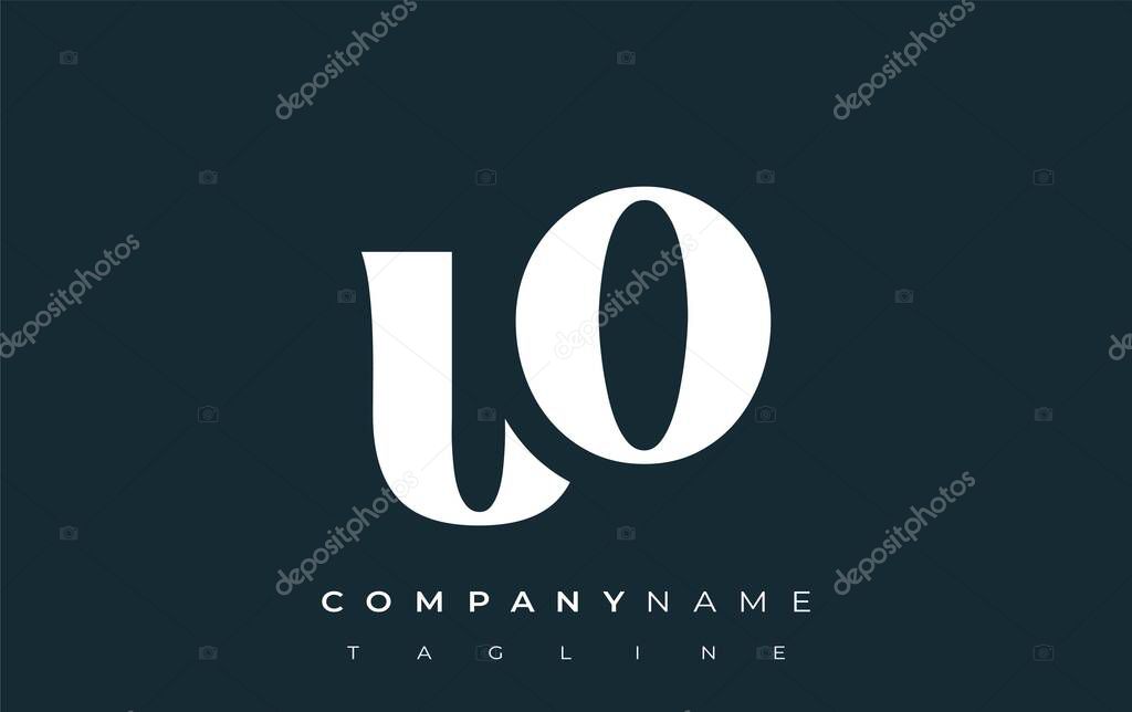 UO Creative Abstract Typography Logo Design. Elegant logo combining bold typography and creative shapes, ideal for branding and identity solutions.