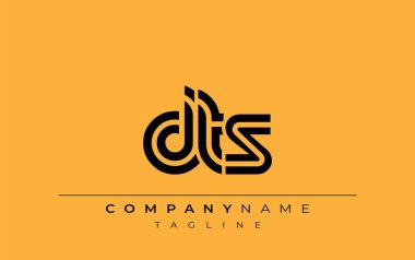 DTS Yaratıcı Eşsiz Modern Harf Logosu Tasarımı. Benzersiz bir harf dizaynına sahip stilize logo, soyut minimalist estetik ve modern cazibe sunar.