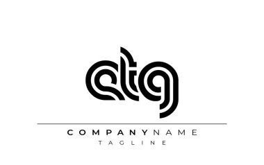 ETG Yaratıcı Eşsiz Modern Harf Logosu Tasarımı. Benzersiz bir harf dizaynına sahip stilize logo, soyut minimalist estetik ve modern cazibe sunar.