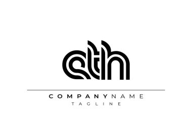 ETH Yaratıcı Eşsiz Modern Harf Logosu Tasarımı. Benzersiz bir harf dizaynına sahip stilize logo, soyut minimalist estetik ve modern cazibe sunar.