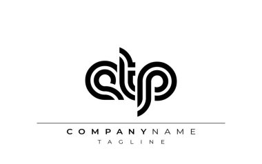ETP Yaratıcı Eşsiz Modern Harf Logosu Tasarımı. Benzersiz bir harf dizaynına sahip stilize logo, soyut minimalist estetik ve modern cazibe sunar.