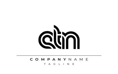 ETN Yaratıcı Eşsiz Modern Harf Logosu Tasarımı. Benzersiz bir harf dizaynına sahip stilize logo, soyut minimalist estetik ve modern cazibe sunar.