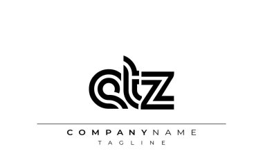 ETZ Yaratıcı Eşsiz Modern Harf Logosu Tasarımı. Benzersiz bir harf dizaynına sahip stilize logo, soyut minimalist estetik ve modern cazibe sunar.