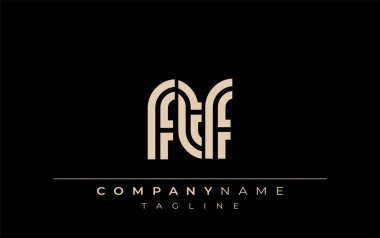 FTF Yaratıcı Eşsiz Modern Harf Logosu Tasarımı. Benzersiz bir harf dizaynına sahip stilize logo, soyut minimalist estetik ve modern cazibe sunar.