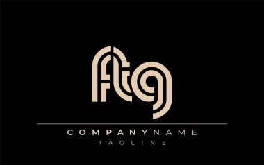 FTG Yaratıcı Eşsiz Modern Harf Logosu Tasarımı. Benzersiz bir harf dizaynına sahip stilize logo, soyut minimalist estetik ve modern cazibe sunar.