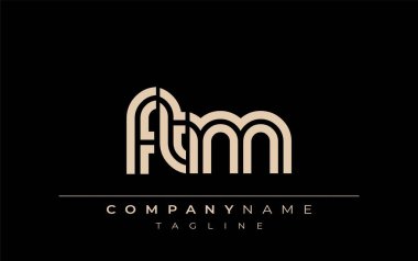 FTM Yaratıcı Eşsiz Modern Harf Logosu Tasarımı. Benzersiz bir harf dizaynına sahip stilize logo, soyut minimalist estetik ve modern cazibe sunar.