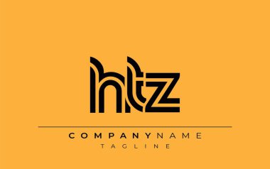 HTZ Yaratıcı Eşsiz Modern Harf Logosu Tasarımı. Benzersiz bir harf dizaynına sahip stilize logo, soyut minimalist estetik ve modern cazibe sunar.