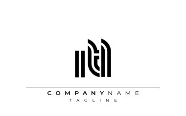 ITL Yaratıcı Eşsiz Modern Harf Logosu Tasarımı. Benzersiz bir harf dizaynına sahip stilize logo, soyut minimalist estetik ve modern cazibe sunar.