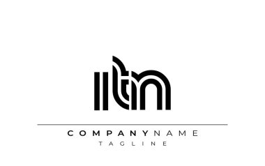 ITN Yaratıcı Eşsiz Modern Harf Logosu Tasarımı. Benzersiz bir harf dizaynına sahip stilize logo, soyut minimalist estetik ve modern cazibe sunar.