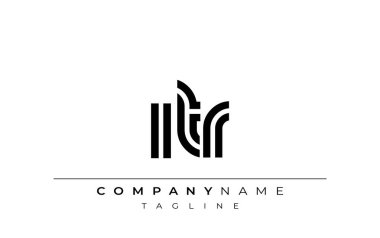 ITR Yaratıcı Eşsiz Modern Harf Logosu Tasarımı. Benzersiz bir harf dizaynına sahip stilize logo, soyut minimalist estetik ve modern cazibe sunar.
