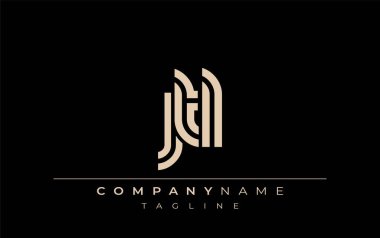 JTL Yaratıcı Eşsiz Modern Harf Logosu Tasarımı. Benzersiz bir harf dizaynına sahip stilize logo, soyut minimalist estetik ve modern cazibe sunar.