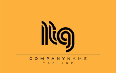 LTG Yaratıcı Eşsiz Modern Harf Logosu Tasarımı. Benzersiz bir harf dizaynına sahip stilize logo, soyut minimalist estetik ve modern cazibe sunar.