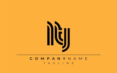 LTJ Yaratıcı Eşsiz Modern Harf Logosu Tasarımı. Benzersiz bir harf dizaynına sahip stilize logo, soyut minimalist estetik ve modern cazibe sunar.